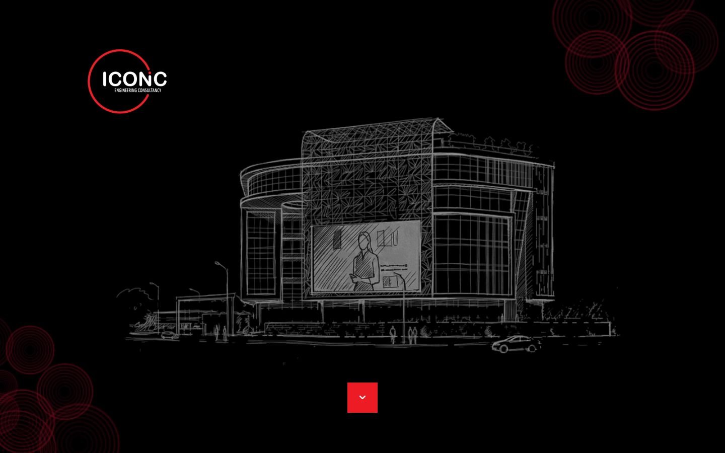 Iconic Engineering Consultancy's home page on a desktop screen
